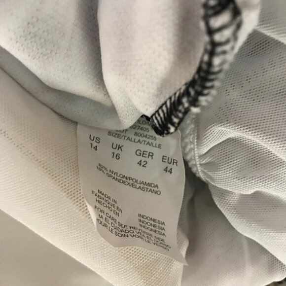 Swim Solutions Wild Thing Tummy-Control One-Piece Swimsuit NEW 14 - Picture 7 of 10